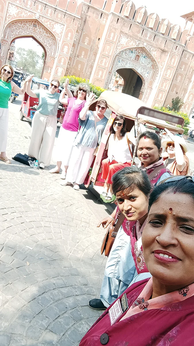 Heritage Ride with Pinkcity Battery Rickshaw Lady Drivers