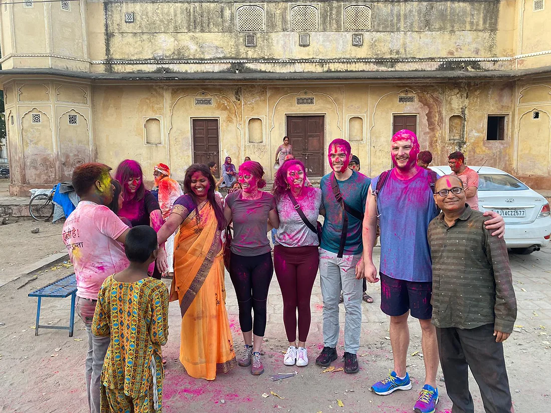Holi Celebration With Family